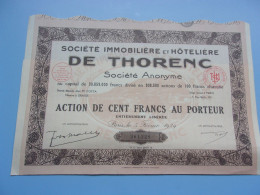 Station Climatérique Et Immobilière DE THORENC (1929) - Otros & Sin Clasificación