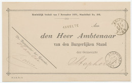 Naamstempel Havelte 1889 - Briefe U. Dokumente