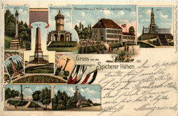 Gruss Von Den Spicherer Höhen - Litho - Other & Unclassified