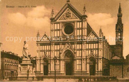 72842043 Firenze Florenz Chiesa Di Santa Croce Monumento Kirche Denkmal Statue  - Other & Unclassified