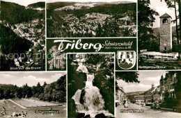 72842019 Triberg Schwarzwald Stadtpanorama Kriegerdenkmal Hauptstrasse Wasserfal - Triberg