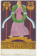 Postal Stationery Bayern 1912 Exhibition - Industry - Wreath - Sin Clasificación