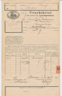 Vrachtbrief H.IJ.S.M. Hilversum - Den Haag 1915 - Etiket - Non Classés
