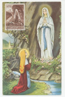 Maximum Card Vatican 1958 Bernadette Soubirous - Lourdes - Otros & Sin Clasificación