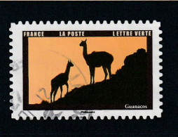 FRANCE  2022  Y&T 2106 Lettre Verte Oblitéré Oblitération Ronde - Used Stamps