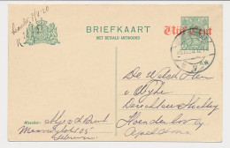 Briefkaart G. 115 V-krt. Scheveningen - Hoenderloo 1920 - Interi Postali