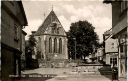 Arnstadt/Thür. - Bachkirche Mit Hopfenbrunnen - Arnstadt