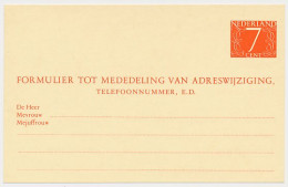 Verhuiskaart G. 30 - Postal Stationery