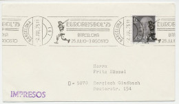 Cover / Postmark Spain 1975 European Championship Baseball Barcelona 1975 - Other & Unclassified
