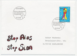 Cover / Postmark Switzerland 1994 Stop Aids - Other & Unclassified