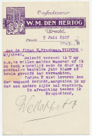 Firma Briefkaart Utrecht 1927 - Confectie / Kleding - Ohne Zuordnung