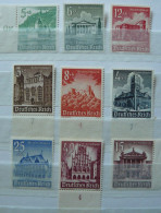Allemagne - III Reich - Mi. 751/759 - Yv. 675/683 Neufs ** (MNH) - Unused Stamps