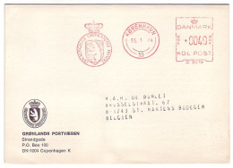 Meter Card Denmark 1974 Polar Bear - The Greenland Post Office - Arctic Expeditions