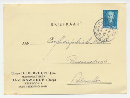 Firma Briefkaart Hazerswoude 1952 - Manufacturen - Ohne Zuordnung