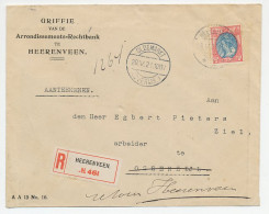 Em. Bontkraag Aangetekend Heerenveen - Ossenzijl 1921 - Unclassified