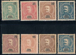 Cabo Verde, 1903, # 77/84, MH And MNG - Islas De Cabo Verde