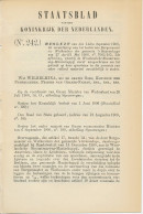 Staatsblad 1906 : Spoorlijn Westlandsche Stoomtramweg Maatschapp - Documents Historiques