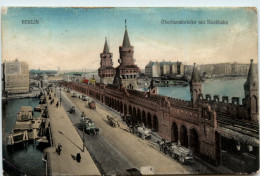 Berlin, Oberbaumbrücke Mit Hochbahn - Autres & Non Classés