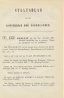 Staatsblad 1883 - Betreffende Postkantoor Vlijmen - Cartas & Documentos