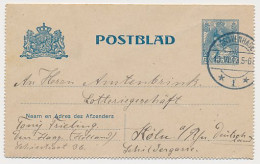 Postblad G. 15 Den Haag - Koln Duitsland 1913 - Entiers Postaux