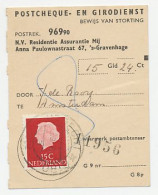 Em. Juliana Utrecht 1962 - Bewijs Van Storting - Zonder Classificatie