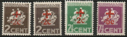 Suriname 1941 Rode Kruis, Red Cross NVPH 202/205 Complete MNH** Postfris  - Suriname ... - 1975