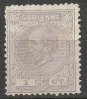 Suriname 1873-1889 Koning Willem III NVPH 1E (13.5:13.25) - Gestempeld/cancelled/used - Suriname ... - 1975