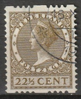 1926 Tweezijdige Roltanding 22,5ct Met Watermerk NVPH R27 Gestempeld - Postzegelboekjes En Roltandingzegels