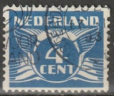 1926 Tweezijdige Roltanding 4ct Met Watermerk NVPH R21-01 Gestempeld - Postzegelboekjes En Roltandingzegels