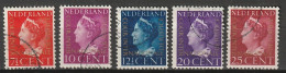 1947 Cour De Justice NVPH D20-D24  Gestempeld/ Cancelled - Dienstzegels