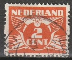 1925 Tweezijdige Roltanding 2 Ct Zonder Watermerk NVPH R2, Gestempeld - Carnets Et Roulettes