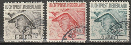 1929 Luchtpost NVPH LP6-8 Gestempeld, Cancelled - Airmail