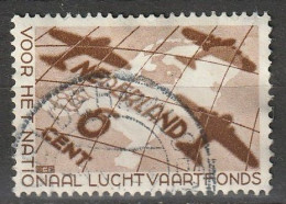 1935 Luchtvaartfonds NVPH 278, Mi. 286 Gestempeld/ Cancelled - Gebraucht