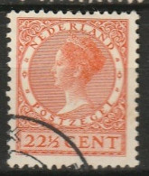 1927 Wilhelmina 22,5 Ct NVPH 191B Watermerk -  Cancelled/gestempeld - Used Stamps