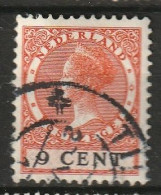 1926 Wilhelmina 9 Ct NVPH 181A Watermerk -  Cancelled/gestempeld - Oblitérés