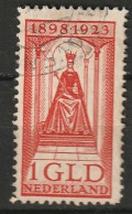 1923 Jubileum 1 GLD Tanding 11,5x11,5 NVPH 129 -  Cancelled/gestempeld - Usati