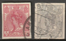 1923 Wilhelmina Ongetand. NVPH 82/83 Gestempeld - Used Stamps