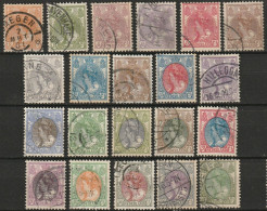 1899 Wilhelmina Compleet NVPH 56-76 Compleet, Used, Mooie Gestempeld - Used Stamps