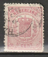 1869 Rijkswapen 1,5 Ct Roze.NVPH 16B (dik Papier, Kleine Gaten, Kamtanding 13,25) Cat € 95,- - Used Stamps