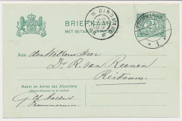 Briefkaart G. 69 V-krt. Tzummarum - Reitsum - Postwaardestukken