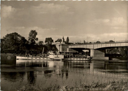 Riesa Elbe, Neue Elbbrücke Mit Elbdampfer Riesa - Riesa