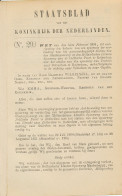 Staatsblad 1894 : Spoorlijn Rotterdam - Utrecht - Schiedam - Cap - Historical Documents