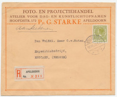 Em. Veth Aangetekend Apeldoorn - Belgie 1927 - Sin Clasificación