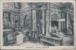 Cs439 Cartolina Potenza Citta' Interno Cattedrale 1934 Basilicata - Potenza