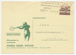 Firma Briefkaart Leeuwarden 1965 - Jager / Wapen - Unclassified