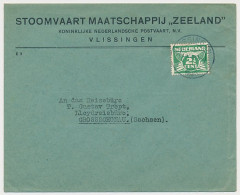 Firma Envelop Vlissingen 1939 - Stoomvaart Maatschappij Zeeland - Ohne Zuordnung