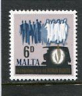 MALTA - 1968  6d  HUMAN RIGHTS  MINT NH - Malte