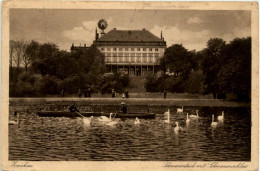 Zwickau, Schwanenteich Mit Schwanenschloss - Zwickau