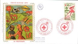 FDC 1975 CROIX ROUGE - 1970-1979