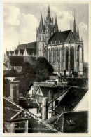 Erfurt, Blick Auf Den Dom Von Der Langebrücke - Erfurt